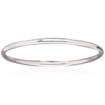 Bracelet jonc en argent 925/000 rhodié.