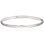 Bracelet jonc en argent 925/000 rhodié.