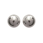 Boucles d'oreilles en argent 925/000 rhodié.