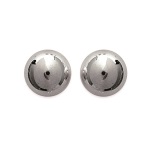 Boucles d'oreilles en argent 925/000 rhodié.