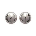 Boucles d'oreilles en argent 925/000 rhodié.