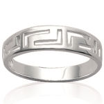 Bague en argent 925/000 rhodié.