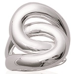 Bague en argent 925/000 rhodié.