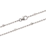 Bracelet boule en argent 925/000 rhodié.