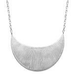 Collier en argent 925/000 rhodié.