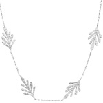 Collier en argent 925/000 rhodié.