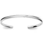 Bracelet jonc en argent 925/000 rhodié.