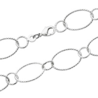 Bracelet en argent 925/000 rhodié.