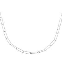 Collier en argent 925/000 rhodié.