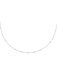 Collier en argent 925/000 rhodié.