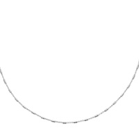 Collier en argent 925/000 rhodié.