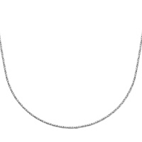 Collier en argent 925/000 rhodié.