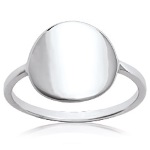 Bague en argent 925/000 rhodié.