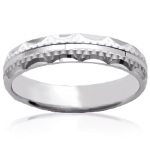 Bague en argent 925/000 rhodié.