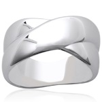 Bague en argent 925/000 rhodié.