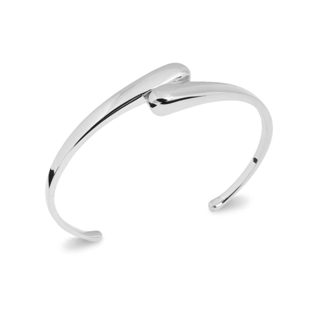 Bracelet Jonc Rigide Argent Massif 925 Rhodié 5,8 cm Bijoux Fille//Adolescente