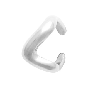 Bague d'oreille en argent 925 rhodié. Vendu à l'unité.