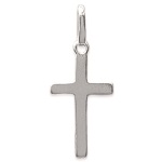 Pendentif Croix en argent 925/000 rhodié.