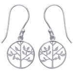 Boucles d'oreilles en argent 925/000 rhodié.