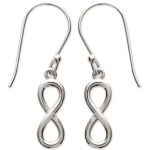 Boucles d'oreilles en argent 925/000 rhodié.