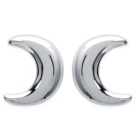 Boucles d'oreilles en argent 925/000 rhodié.