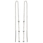 Boucles d'oreilles en argent 925/000 rhodié.