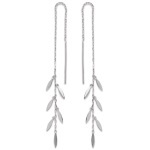 Boucles d'oreilles en argent 925/000 rhodié.