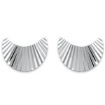 Boucles d'oreilles en argent 925/000 rhodié.