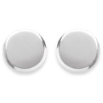 Boucles d'oreilles ronds en argent 925/000 rhodié.