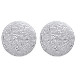 Boucles d'oreilles puces en argent 925/000 rhodié.