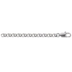 Extension en argent 925/000 rhodié pour collier et bracelet.