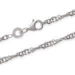 Bracelet en argent 925/000 rhodié.