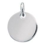 Pendentif en argent 925/000 rhodié.