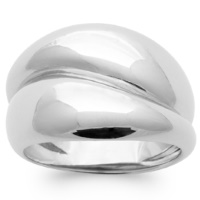 Bague en argent 925/000 rhodié.