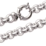 Bracelet en argent 925/000 rhodié.