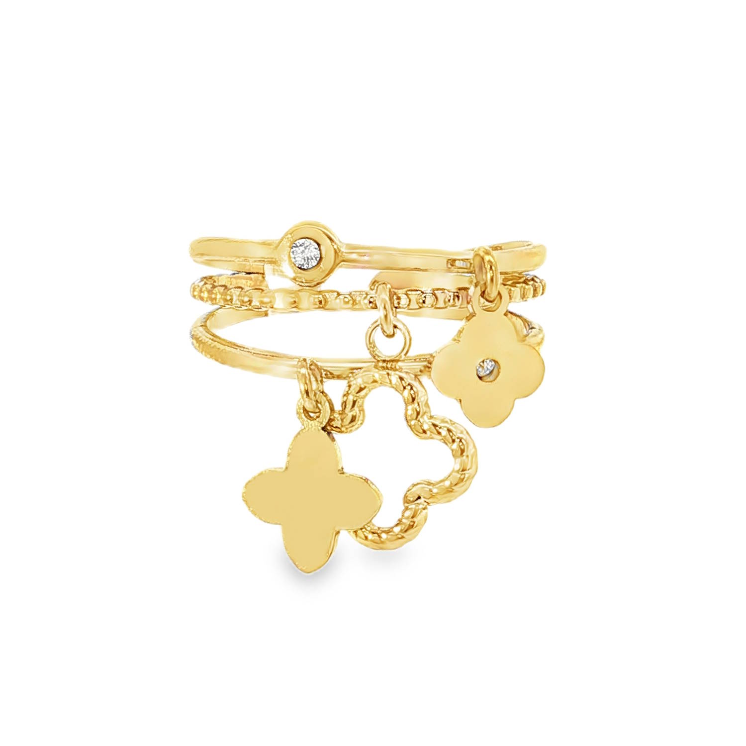 Sublime bague en acier doré, une alliance moderne de sophistication et de fantaisie. Chaque anneau se distingue par son design unique, l'un orné d'un strass rond taille brillant éclatant.<br/>Des breloques délicates ajoutent une touche ludique, rendant cet ensemble irrésistible pour la femme qui apprécie l'élégance discrète.<br/>Taille ajustable. Strass Adolescent Adulte Femme Fille Fleurs Indémodable Nature Sublime bague en acier doré, une alliance moderne de sophistication et de fantaisie. Chaque anneau se distingue par son design unique, l'un orné d'un strass rond taille brillant éclatant.<br/>Des breloques délicates ajoutent une touche ludique, rendant cet ensemble irrésistible pour la femme qui apprécie l'élégance discrète.<br/>Taille ajustable. Strass Adolescent Adulte Femme Fille Fleurs Indémodable Nature