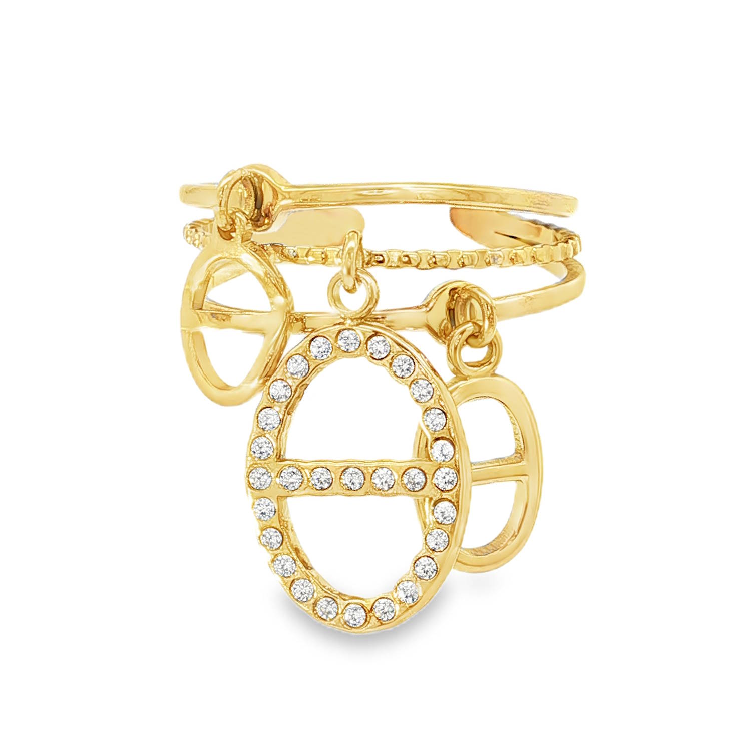 Sublime bague en acier doré, finement ouvragées pour un éclat sophistiqué.<br/>Chaque anneau, avec son design unique et ses détails scintillants, crée une harmonie parfaite.<br/>L'acier doré chaleureux rehausse l'éclat des strass taille brillant, offrant un luxe discret et intemporel.<br/>Un bijou idéal pour celles qui apprécient l'élégance subtile et personnalisée.<br/>Taille ajustable. Grain de café Strass Adolescent Adulte Femme Fille Indémodable Sublime bague en acier doré, finement ouvragées pour un éclat sophistiqué.<br/>Chaque anneau, avec son design unique et ses détails scintillants, crée une harmonie parfaite.<br/>L'acier doré chaleureux rehausse l'éclat des strass taille brillant, offrant un luxe discret et intemporel.<br/>Un bijou idéal pour celles qui apprécient l'élégance subtile et personnalisée.<br/>Taille ajustable. Grain de café Strass Adolescent Adulte Femme Fille Indémodable