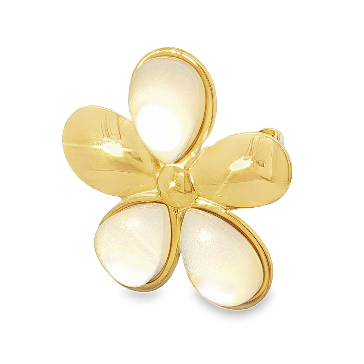 Cette bague florale en acier doré est une pièce d'élégance discrète.<br/>Elle est ornée de perles rondes taillées en cabochon, offrant un contraste doux et luxueux.<br/>Parfaite pour ajouter une touche de sophistication à toute tenue, cette bague incarne le raffinement et la beauté naturelle.<br/>Taille ajustable. Adolescent Adulte Femme Fille Fleurs Indémodable Nature Cette bague florale en acier doré est une pièce d'élégance discrète.<br/>Elle est ornée de perles rondes taillées en cabochon, offrant un contraste doux et luxueux.<br/>Parfaite pour ajouter une touche de sophistication à toute tenue, cette bague incarne le raffinement et la beauté naturelle.<br/>Taille ajustable. Adolescent Adulte Femme Fille Fleurs Indémodable Nature