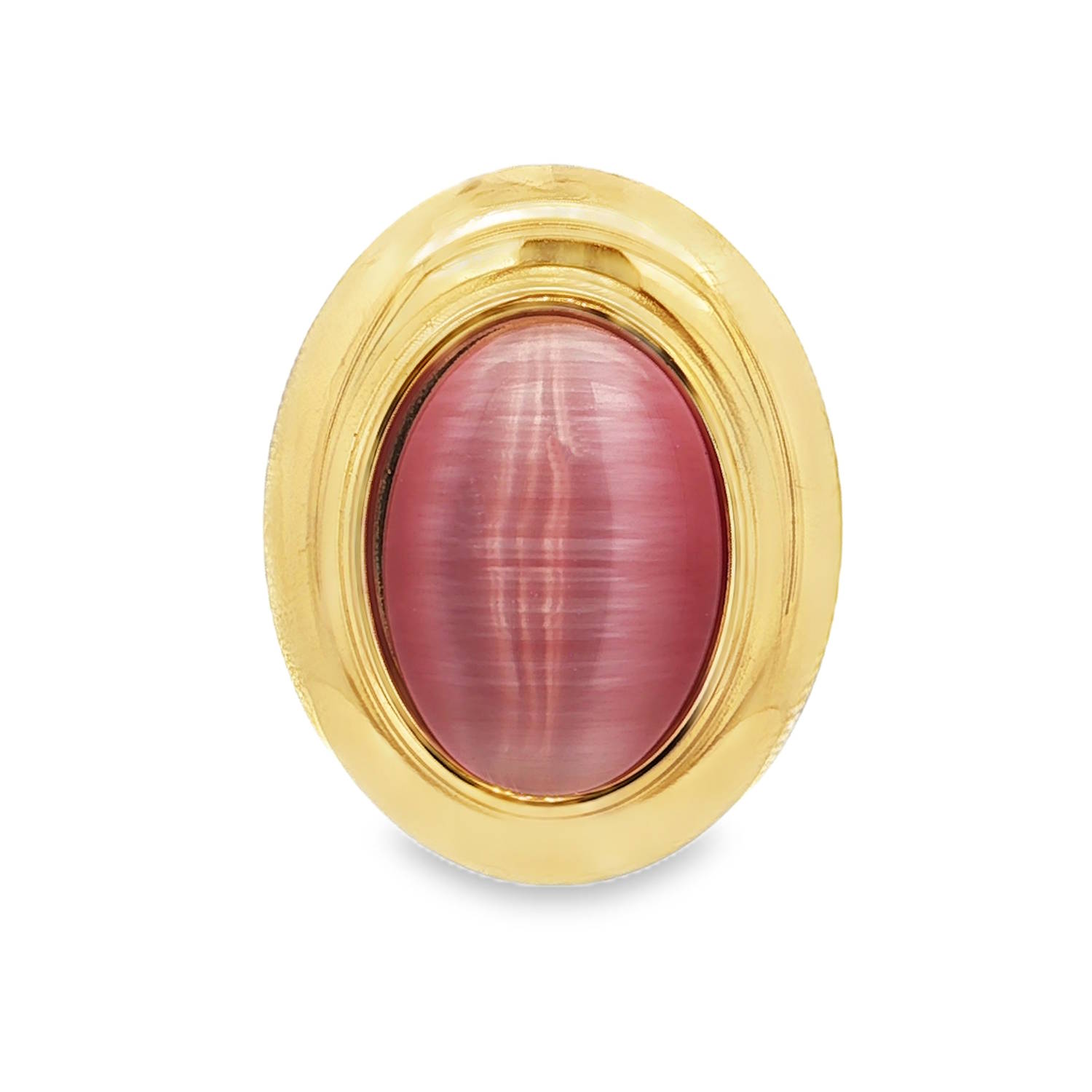 Sublime bague en acier doré, ornée d'une pierre en cabochon d'un rouge violacé captivant.<br/>La taille cabochon met en valeur l'aspect unique de la pierre. Une harmonie parfaite entre la chaleur du doré et l'éclat mystérieux de la gemme, pour une élégance discrète et raffinée.<br/>Taille ajustable. Ovale Adolescent Adulte Femme Fille Indémodable Sublime bague en acier doré, ornée d'une pierre en cabochon d'un rouge violacé captivant.<br/>La taille cabochon met en valeur l'aspect unique de la pierre. Une harmonie parfaite entre la chaleur du doré et l'éclat mystérieux de la gemme, pour une élégance discrète et raffinée.<br/>Taille ajustable. Ovale Adolescent Adulte Femme Fille Indémodable
