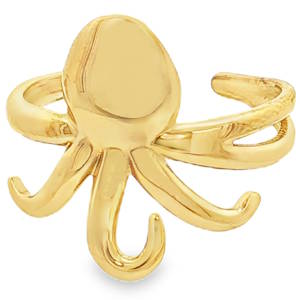 Cette bague est une pièce de bijouterie audacieuse et originale qui capture l'essence mystérieuse du monde marin. Apportez une touche d'originalité marine à votre style avec cette bague sculpturale représentant un poulpe. Conçue avec un souci du détail et une finition éclatante, elle s'impose comme une pièce maîtresse pour celles et ceux qui aiment les bijoux à forte personnalité. Grâce à sa structure ouverte sur l'arrière, cette bague est ajustable, ce qui permet de l'adapter parfaitement à la taille de votre doigt.