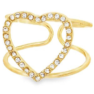 Cette bague multistone en acier doré offre une esthétique unique et rayonnante. Les strass ronds taille brillant captivent par leur éclat intense et leur qualité exceptionnelle. La monture en acier doré rehausse la brillance des strass, créant un bijou sophistiqué et intemporel. Idéale pour ajouter une touche de luxe à votre collection. Taille ajustable.