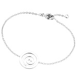 Bracelet Spirale en argent 925/000 rhodié.