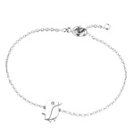 Bracelet pingouin en argent 925/000 rhodié.