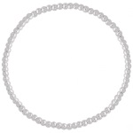 Bracelet élastique boules en argent 925/000 rhodié.