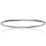 Bracelet jonc rigide en argent 925/000. Fil rond.