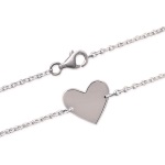 Bracelet coeur en argent 925/000.