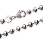 Bracelet maille boules en argent 925/000.