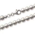 Bracelet en argent 925/000. Maille boule.