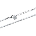 Bracelet en argent 925/000 rhodié et oxydes de zirconium.