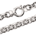 Collier en argent 925/000. Maille Jaseron.